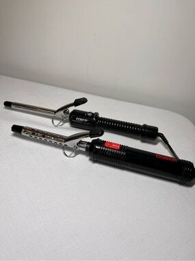 Conair Black 1/2" Curling Irons. 1/2” and 3/4”. Like new